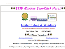 Tablet Screenshot of ginter-siding-and-windows.us